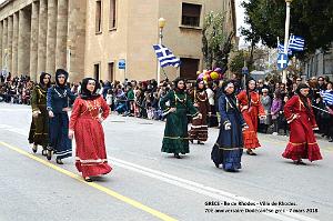 092- Rhodes- Defile Dodecanese grec